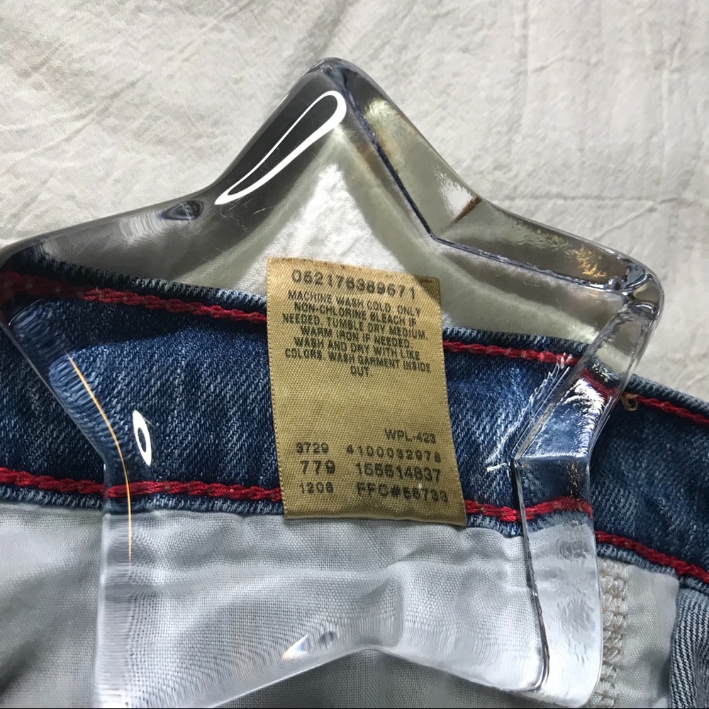Levi’s 550 Red Tab Tapered Leg, Med Wash, Five Pocket Blue Denim Jeans VGUC - Picture 7 of 8